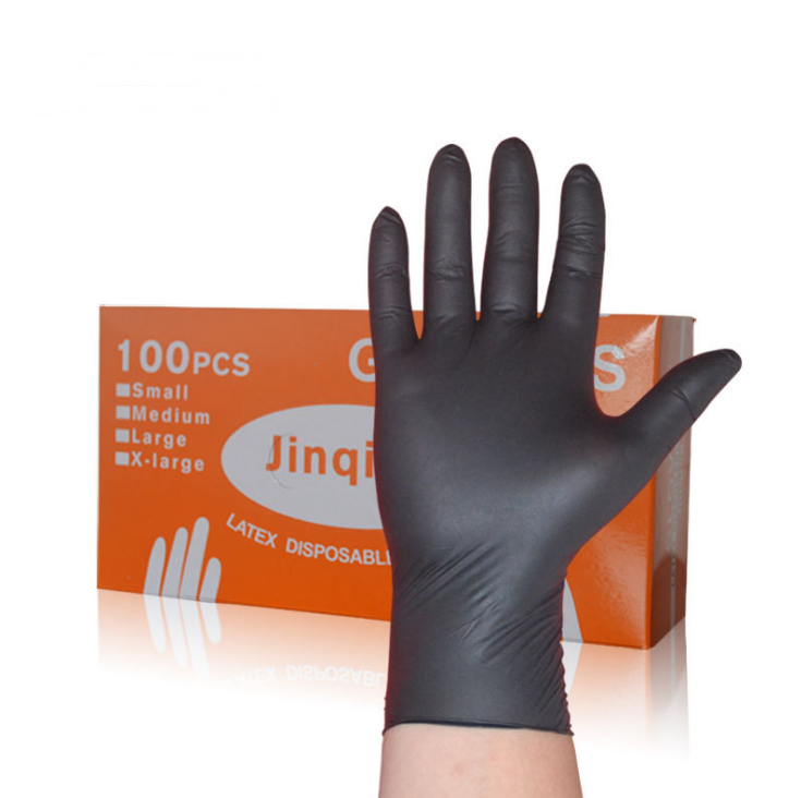 Black nitrile nitrile disposable gloves