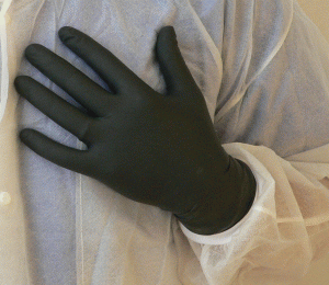 Black nitrile nitrile disposable gloves